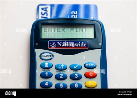 Nationwide Building Society Digital Banking Card-Reader with Visa Stock Photo - Alamy