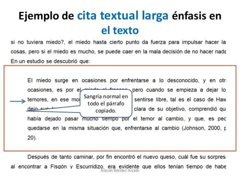 20 Ejemplos De Citas Textuales Largas