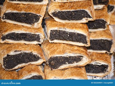 Homemade Strudel Filling with Poppy Seeds Fine Cream Stock Image ...