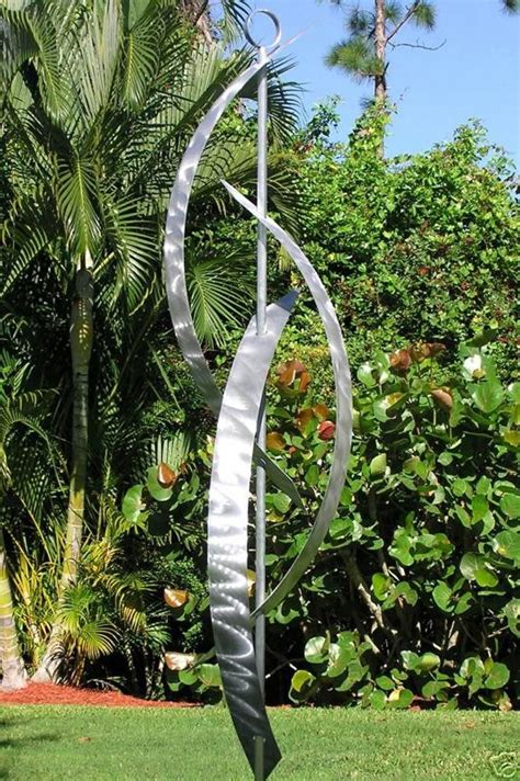 Large Metal Sculpture, Indoor Outdoor Art, Abstract Garden Decor Modern ...