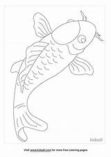 Free Japanese Koi Coloring Page  Printables Kidadl sketch template