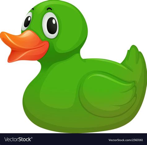 A green rubber duck vector image on VectorStock | Rubber duck, Duck, Rubber ducky