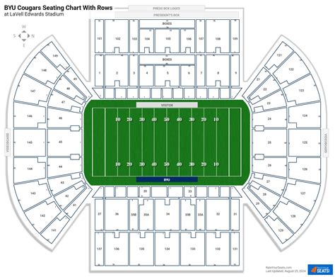 Lavell Edwards Stadium Map - Ashlie Ortensia