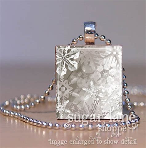 Snowflake Necklace Snowflake Jewelry Winter Jewelry Winter Necklace ...