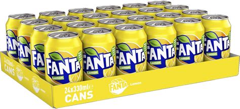 Fanta Lemon 24 x 330ml Cans, 5017726153281 : Amazon.co.uk: Grocery