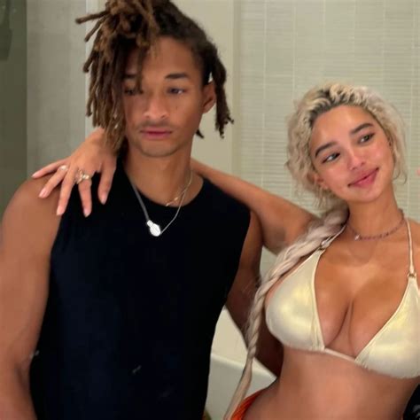 Will Smith's son Jaden Smith, 25, poses with bikini-clad model girlfriend Sab Zada, 24, in rare ...