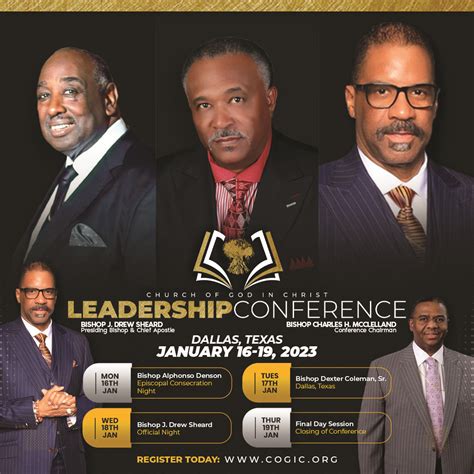 2023 Leadership Conference Speakers - Church Of God In Christ