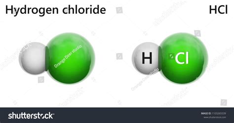 Hydrochloric Acid Molecular Formula Hcl Clh Stock Illustration ...