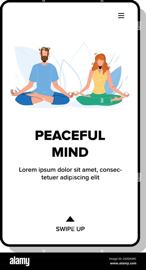 Peaceful Mind Meditating Young Boy And Girl Vector Stock Vector Image & Art - Alamy