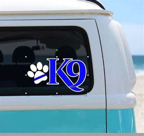 Police K9 Vinyl Decal K9 Decal Working Dog Decal Police K9 - Etsy