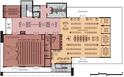 03_Second Floor Plan | Public library architecture, Public library ...