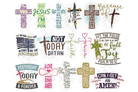 Christian Cross Bible Verse SVG DXF PNG JPEG EPS (107478)