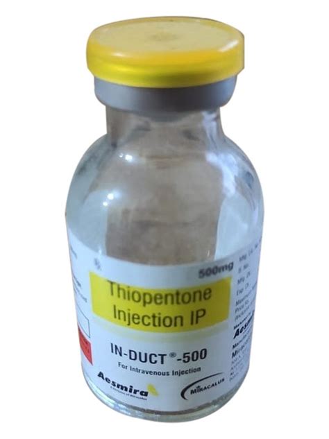 Thiopentone Injection IP at Rs 35/vial | Thiopental Sodium Injections ...