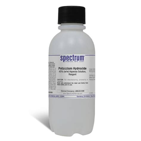 Potassium Hydroxide, 45% (w/w) Aqueous Solution, Spectrum | Fisher Scientific