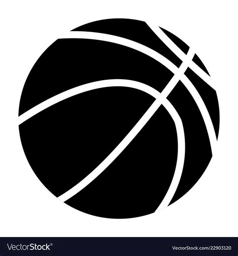 Basketball ball black icon Royalty Free Vector Image