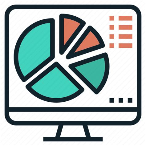 Chart, data, pie, presentation, report, visualization icon