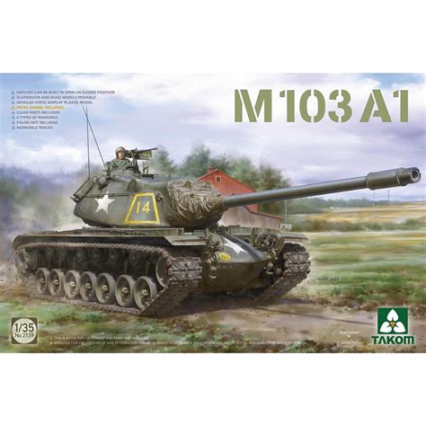 Takom TAK2139 1:35 M103 A1 Heavy Tank Model Military Kit