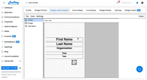 Setting Up Your Badge Label Template for On-site Badge Printing - PheedLoop Knowledge Base