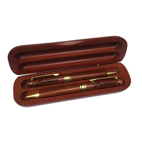 Engraved / Personalized Rosewood Two Pen Gift Set