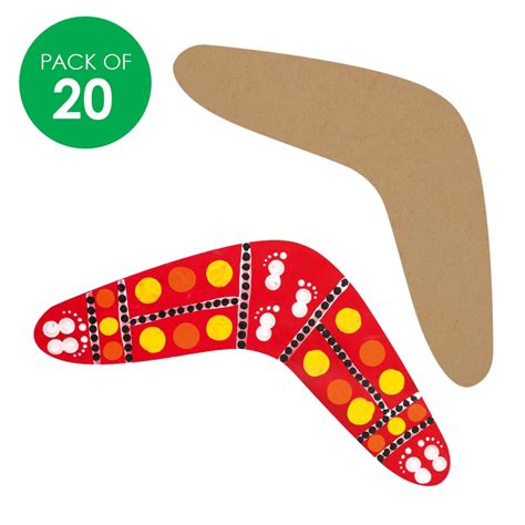 Wooden Boomerang Shapes | Wood - CleverPatch - Art & Craft Supplies