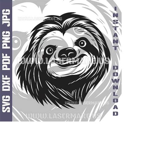 Sloth SVG file | cut file for cricut | printable png| SVG dx - Inspire Uplift