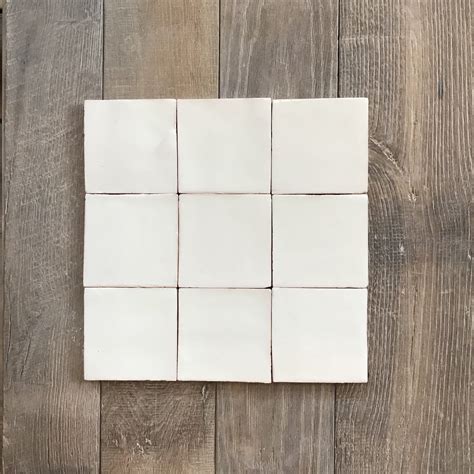 White Glazed Square Tile | Tiles - Handmade | Bert & May | Square tile ...