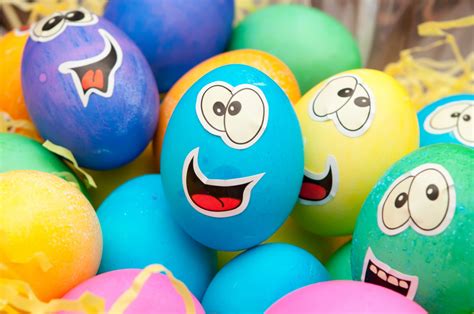 Smiley Easter Eggs Free Stock Photo - Public Domain Pictures