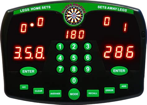 Darts Deluxe Electronic Dart Scorer Electronic Scoreboard For Dart Lovers Xmas Gift Dart Players ...