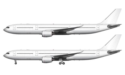 All White Airbus A330-900 NEO template – ShopNorebbo