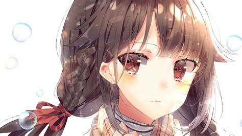 Download Brown Eyes Brown Hair Anime Original HD Wallpaper