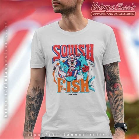 Vintage Buffalo Bills Squish The Fish Shirt 90s NFL Football Miami ...