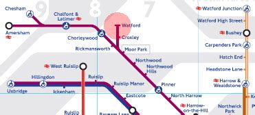 Watford station map - London Underground Tube