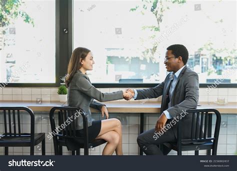 Young Multiracial Business People Hands Shake Stock Photo 2156902437 | Shutterstock