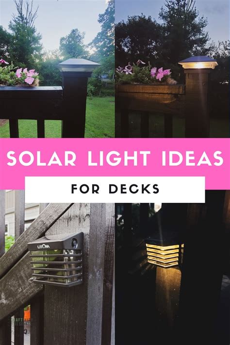 5 Solar Deck Lighting Ideas - Light your Deck on a Budget! – Craftivity Designs