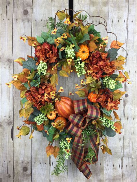 Large Fall Wreaths for Front Door Autumn Wreaths for Front - Etsy ...