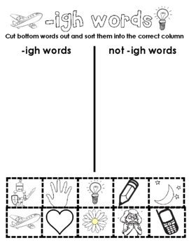 -igh worksheets by The Terrific Trifiletti Teacher | TPT