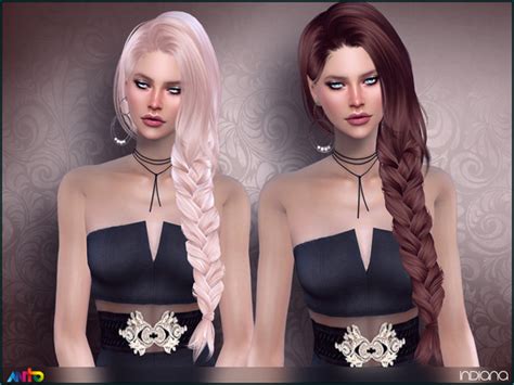 Long side braid Found in TSR Category 'Sims 4 Female Hairstyles' | Sims ...