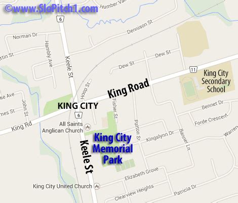 King City - Map of Parks & Diamonds