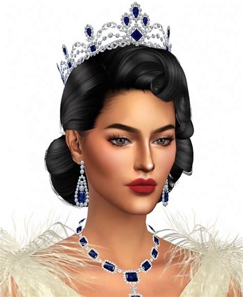 QUEEN SAPPHIRE SET (P) at MSSIMS » Sims 4 Updates