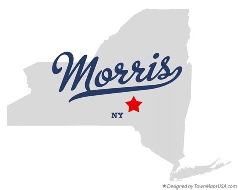 Map of Morris, NY, New York