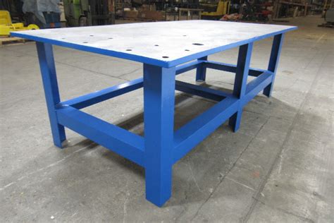 48x96x32" Tall Steel Welding Layout Work Table Bench 1" Thick Top ...