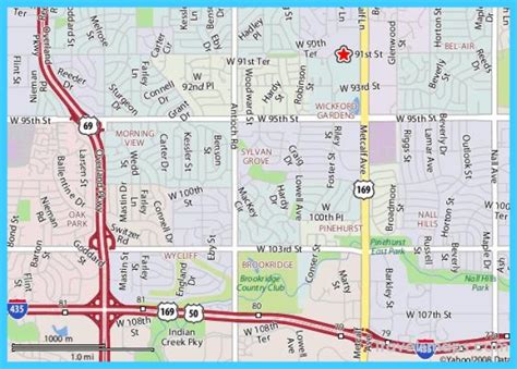 Overland Park Printable Map