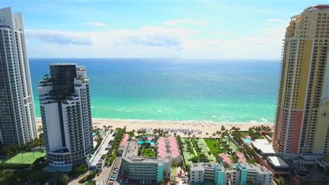 Luxury Highrise Condos Sunny Isles Stock Footage Video (100% Royalty ...