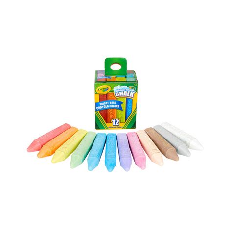 Crayola Sidewalk Chalk Washable Pk12 - School Locker