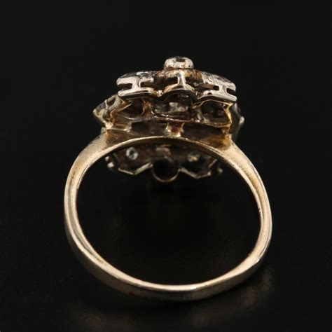 Vintage 14K and 18K Diamond Ring | EBTH