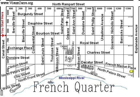 Walking Tour Printable French Quarter Map