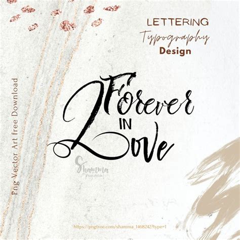 an artistic handwritten font design for flowers in love