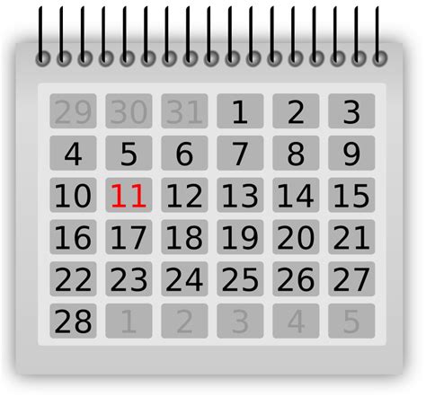 Free Clipart Of Calendars