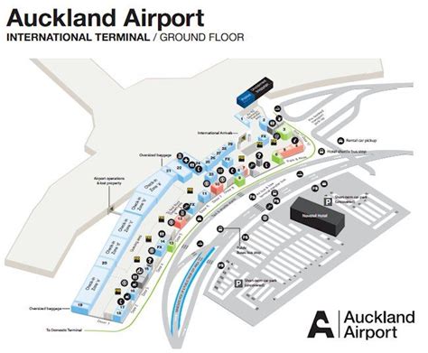 Auckland International Airport Terminal Map