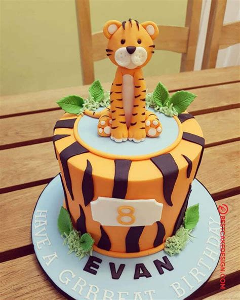 50 Tiger Cake Design (Cake Idea) - September 2020 | Tiger cake, Safari birthday cakes, Jungle ...